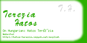 terezia hatos business card